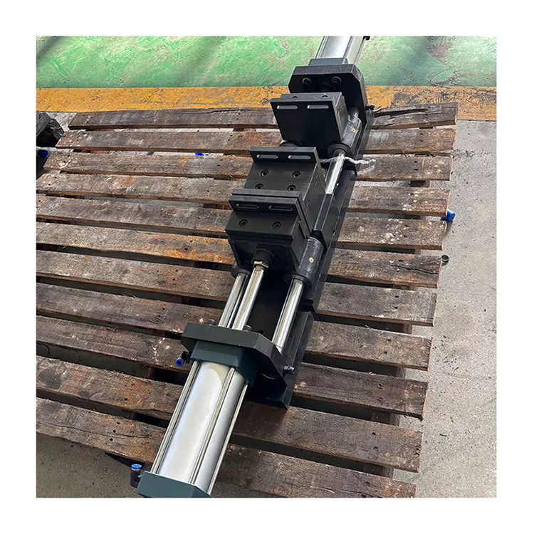 Kahekordne ühekordne avatud pneumaatiline lame kruustang